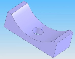 CAD-Modell der Lagerschale.